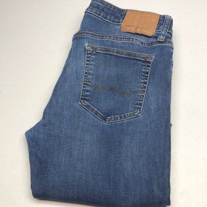 VINTAGE MENS AMERICAN EAGLE SKINNY JEANS 34x34 NEXT LEVEL FLEX DENIM 🦅